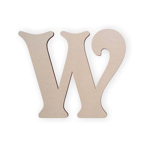 Wooden Letter W - Etsy