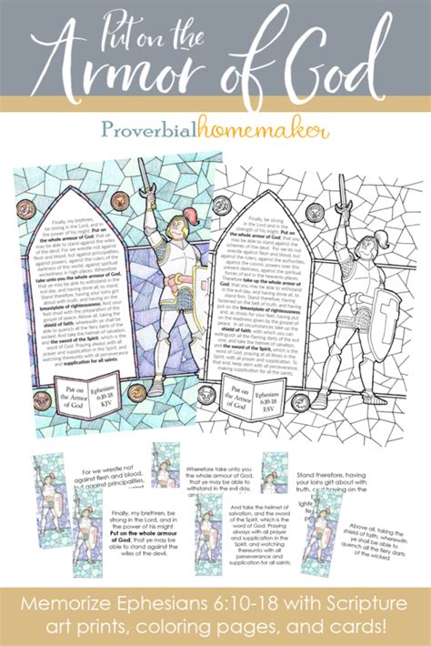 Armor of God Printable Scripture Pack - Proverbial Homemaker