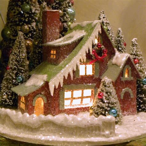 Vintage Christmas Village Houses