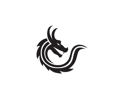 Dragon logo icon vector 579971 Vector Art at Vecteezy