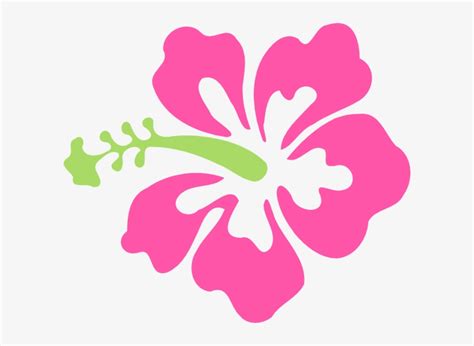 Pink Hibiscus Flower Clipart