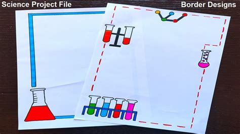 chemistry science project file border designs simple and easy to drawing Chemistry Projects ...