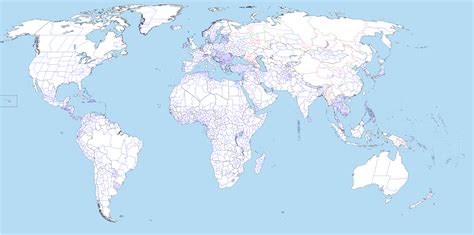 World Map Blank Detailed - London Top Attractions Map