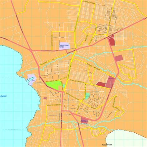 Bujumbura map | Download vector maps for Adobe Illustrator