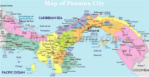 Panama City Map