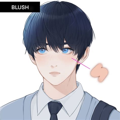 Anime Blush Drawing