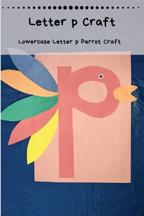 Lowercase Letter P Craft for Preschool Kids - Home With Hollie