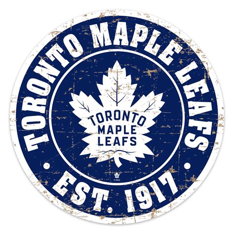 Toronto Maple Leafs 22" PVC Distressed Logo Wall Sign – shop.realsports