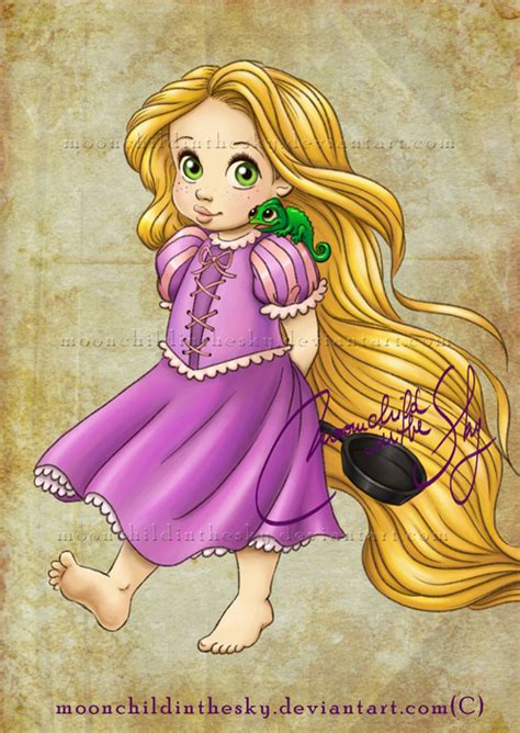 Baby Rapunzel - Disney Princess Fan Art (32561855) - Fanpop