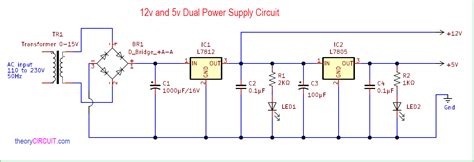 12v power supply circuit diagram with led - Wiring Diagram and Schematics