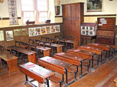 "Victorian School Room in Beamish Open Air Museum. Taken 6 May 2007" by John Furness at ...