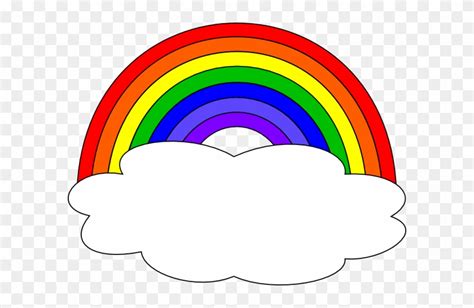 Rainbow With Clouds Clip Art - Rainbow With Clouds Clipart - Free Transparent PNG Clipart Images ...