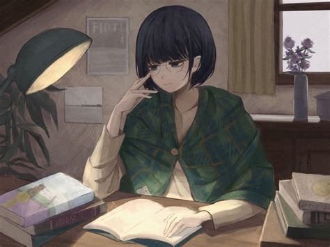 Anime Girl Reading Wallpapers - Top Free Anime Girl Reading Backgrounds - WallpaperAccess