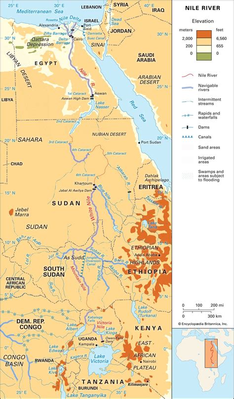 White Nile River | Map, Location, South Sudan, & Length | Britannica