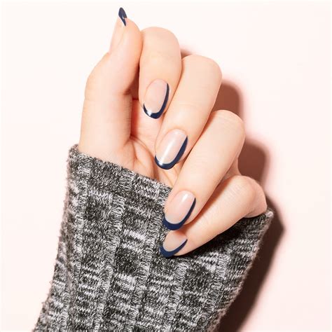 These Navy Blue Nails Flip the Script on the French Manicure Trend - Lulus.com Fashion Blog