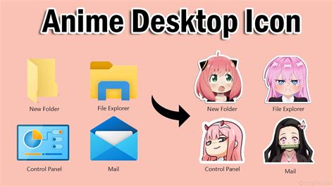 Custom Desktop Icon - Anime Style - YouTube