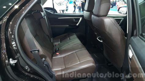 2016 Toyota Fortuner rear seats legroom at 2015 Thailand Motor Expo