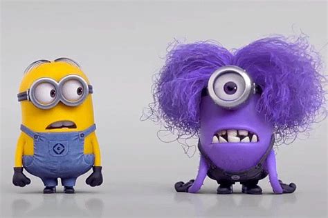 Minions. Despicable me 2. Love it. | Purple minions, Minions, Evil minions