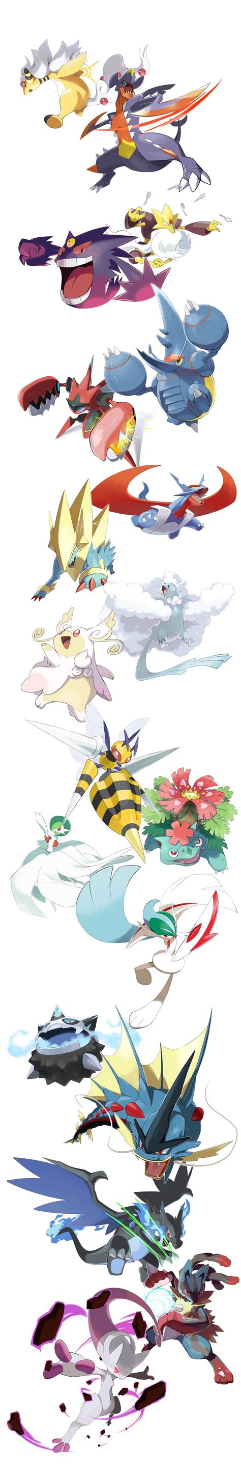 Mega Pokemon by nganlamsong on DeviantArt | Pokemon pictures, Pokemon fan art, Pokemon