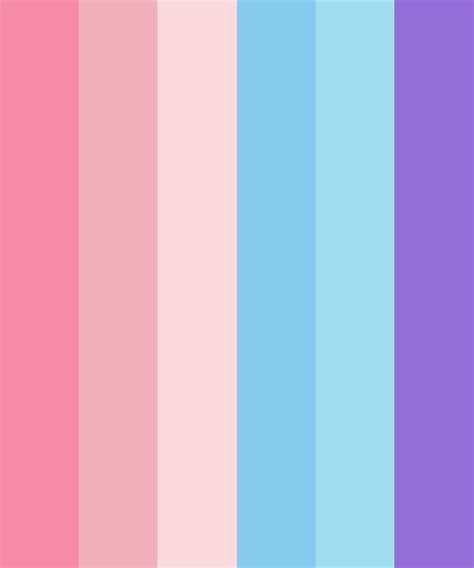 Pastel Pink, Blue | Color palette pink, Purple color palettes, Blue color pallet