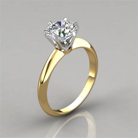 Six-Prong Round Brilliant Solitaire Engagement Ring