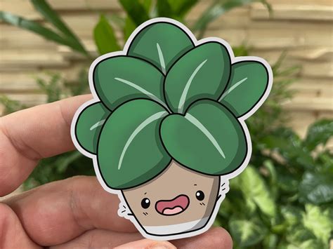 Plant Sticker Cute Houseplant Sticker Plant Lover Sticker - Etsy