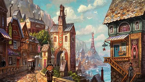 Fantasy Town Concept Art