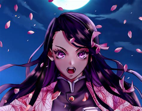 Nezuko Kamado Angry Kimetsu no Yaiba Art Wallpaper, HD Anime 4K Wallpapers, Images and ...