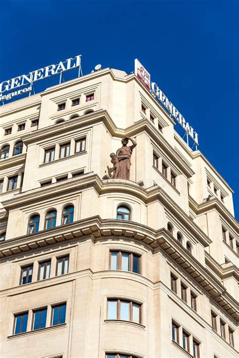 MADRID, SPAIN - SEPTEMBER 26, 2017: Beautiful Historical Building of Old Architecture in the ...