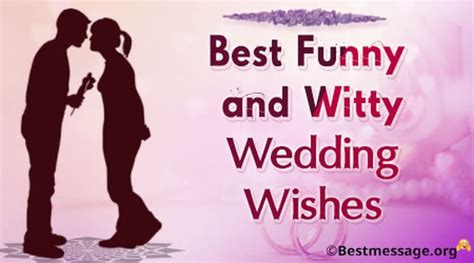 Funny and Witty Wedding Wishes Messages for the Bride and Groom