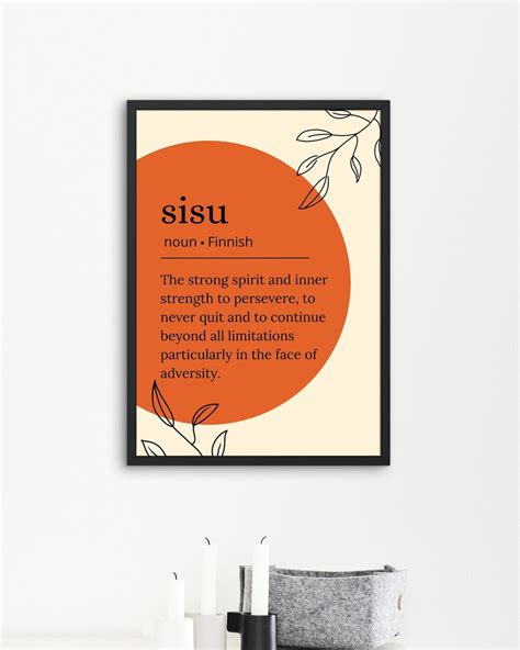 Sisu Finnish Saying Printable Wall Art - Etsy