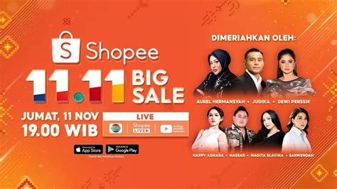 Shopee 11.11 Big Sale TV Show 2022 Bertema "Satu Indonesia"