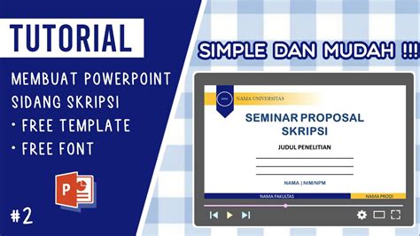 Template Ppt Sidang Skripsi Minimalis - IMAGESEE