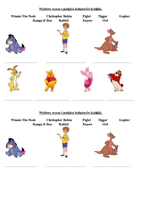 Winnie the Pooh - Guess the Characters