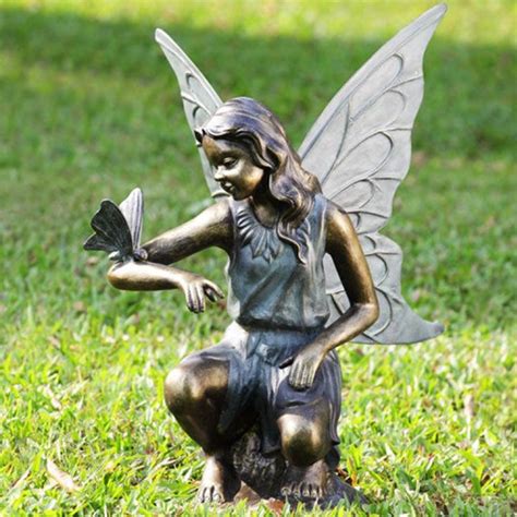 Out stone fairy garden statues for sale, large fairy garden ornaments