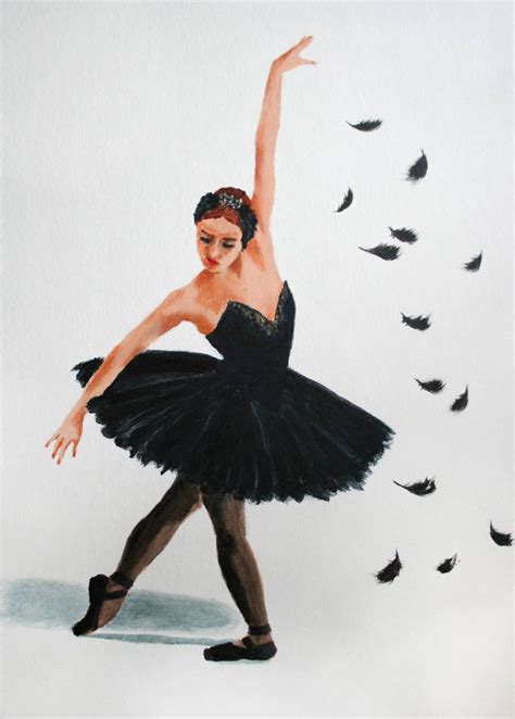 BLACK SWAN. BALLET. Painting by Svetlana Samovarova | Saatchi Art