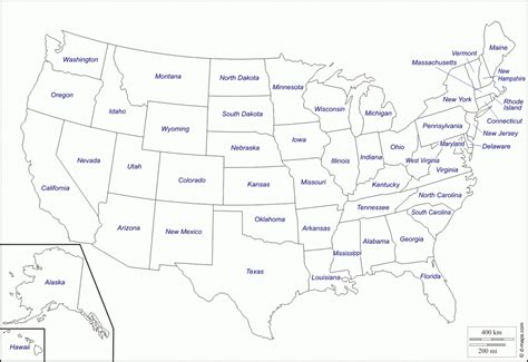 Printable Picture Of Usa Map - Printable US Maps