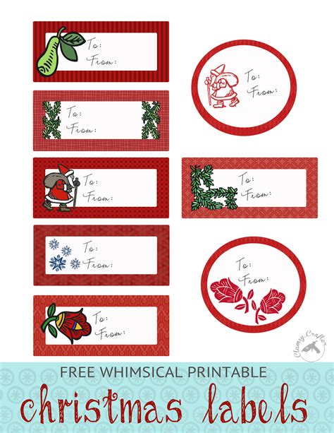 Printable Christmas Gift Labels