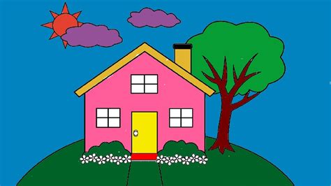 Simple House Drawing For Kids at GetDrawings | Free download