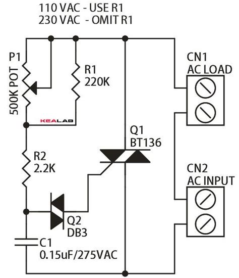 Triac based lamp dimmer