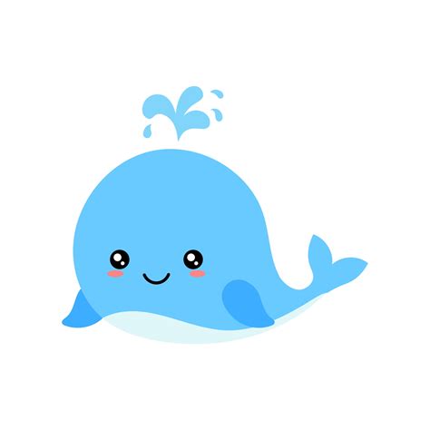 Cute Whale Vector 1937177 Vector Art at Vecteezy