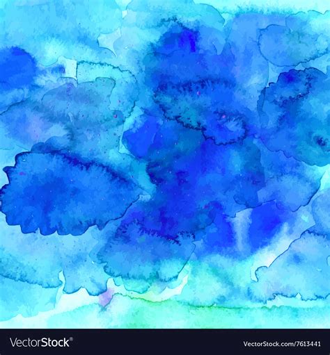 Blue watercolor texture Royalty Free Vector Image