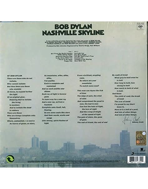 Bob Dylan - Nashville Skyline (Vinyl) - Pop Music