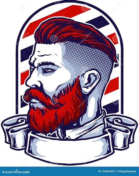 Barber Shop Logo Cartoon Vector | CartoonDealer.com #90898315