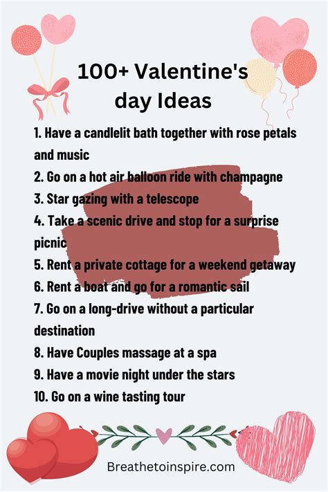 15 Valentine's Day Ideas For Couples To Celebrate This Lovers Day - 2024 - Breathe To Inspire