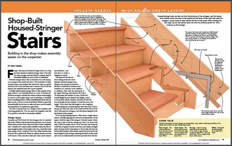 Shop-Built Housed-Stringer Stairs - Fine Homebuilding