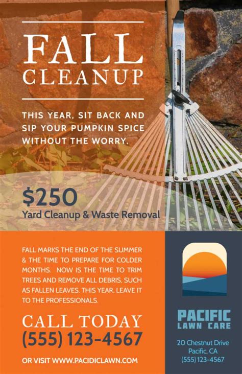 Fall Clean Up Flyer Template – Great Professional Template Design