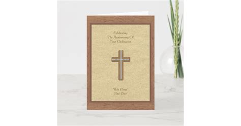 Priest Ordination Or Anniversary Card Personalized | Zazzle