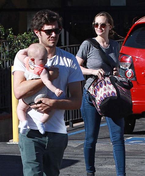 Baby's Day Out! Adam Brody And Leighton Meester Have A Rare Outing With Their Daughter Arlo Day