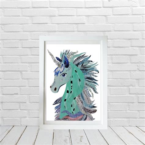 Mythical Creatures Fantasy Art Print Unicorn Wall Art - Etsy